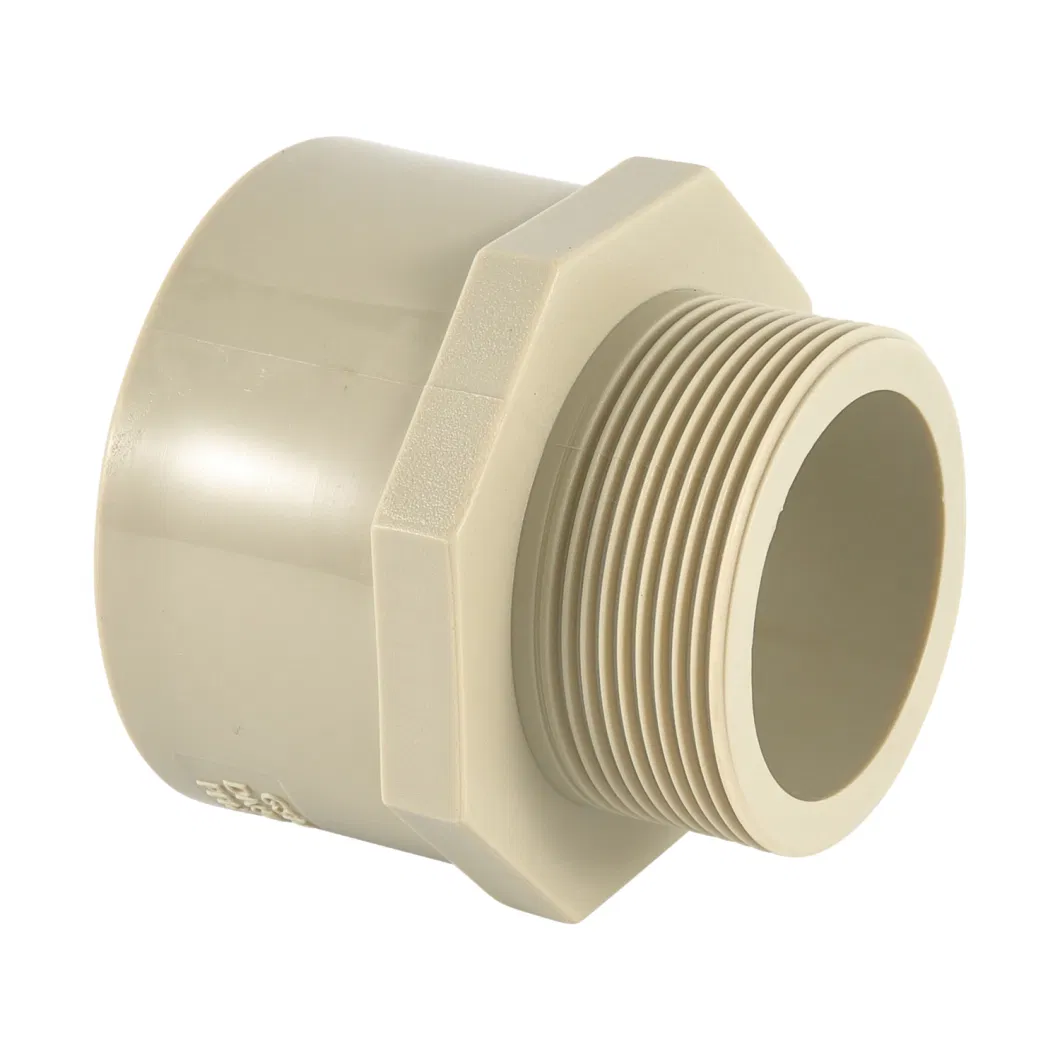 Customizable Pph Pipe Fittings Pressure Plastic Male Adapter